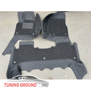 Коврики чёрные в салон Land Cruiser 100 1998-2007/Lexus LX 470 правый, левый руль