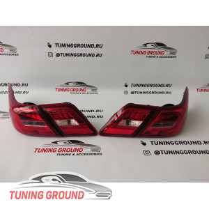 Стопы тюнинг LED красные на Camry 40 2006-2011 год