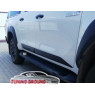 Молдинги на Toyota Hilux Pick Up 2016+ черные матовые