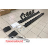 Пороги штатные на Land Cruiser 100 1998-2007 год черные