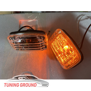 Повороты в крыло хром для Toyota Land Cruiser 100 1998 -2007 год