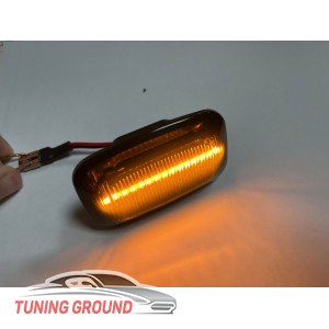 Повороты в крыло LED дымчатые для Toyota Land Cruiser 200 2008-2012 год