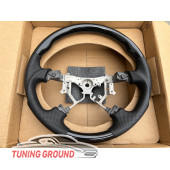 Руль черный лак с перфорацией на Land Cruiser 100 2003-2007/Prado 120 2003-2009