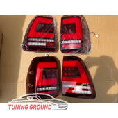 Стопы в стиле LC 300 красные на Land Cruiser 100 1998-2007