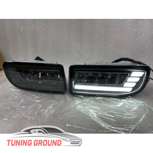 Противотуманные фары дымчатые LED (тюнинг) на Land Cruiser 100