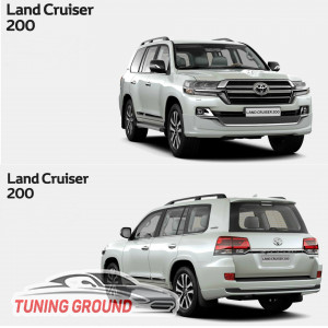 Комплект рестайлинга Executive Lounge White/Black на Land Cruiser 200 08-15 в 2019 год NEW