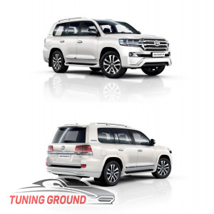 Комплект рестайлинга Executive White на Land Cruiser 200 08-15 в 2017 год
