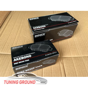 Комплект УСИЛЕНЫХ тормозных колодок AKEBONO Япония Land Cruiser 200 2015-2021 г