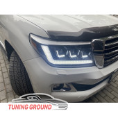 Фары на Land Cruiser 200 2008-2015 в стиле LC300