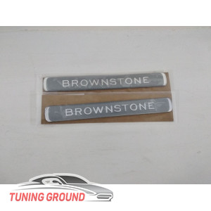Шильдики на Land Cruiser 200 Brownstone