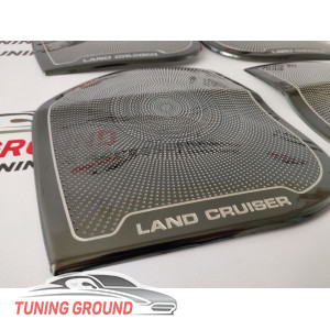Накладки черные на колонки в салон Land Cruiser 2008-2018 год