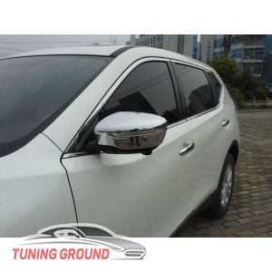 Хромированные накладки на зеркала X-Trail T32