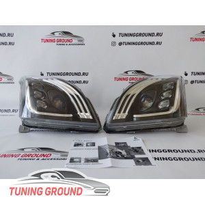 Фары тюнинг в стиле Mercedes LED для Prado 120 2003-2009 г