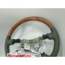 Руль серая кожа светлая косточка на Land Cruiser 100 2003-2007/Prado 120 2003-2009