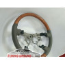 Руль серая кожа светлая косточка на Land Cruiser 100 2003-2007/Prado 120 2003-2009