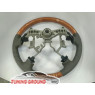 Руль серая кожа светлая косточка на Land Cruiser 100 2003-2007/Prado 120 2003-2009