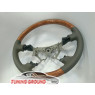 Руль серая кожа светлая косточка на Land Cruiser 100 2003-2007/Prado 120 2003-2009