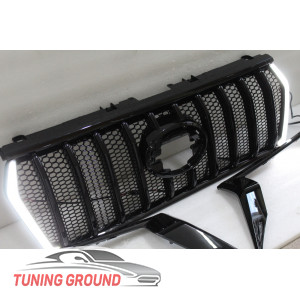Решетка радиатора MZ SPEED BLACK LED на Prado 2018+