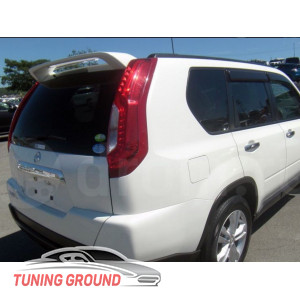 Спойлер  белый на Nissan-X-Trail T31 2007-2013